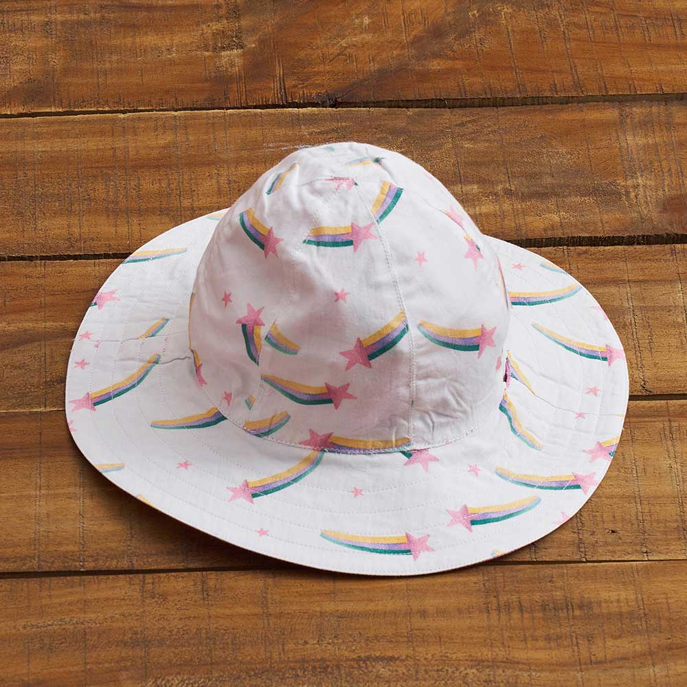 Little West Street - Unicorns Organic Sun Hat - Pink