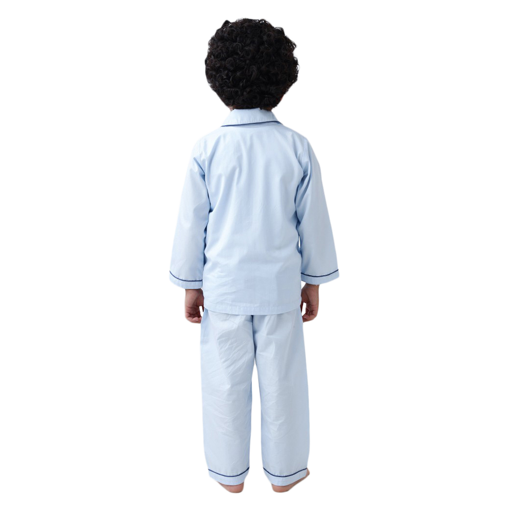 Little West Street Embroidered Pajama 2-pc Set  Blue