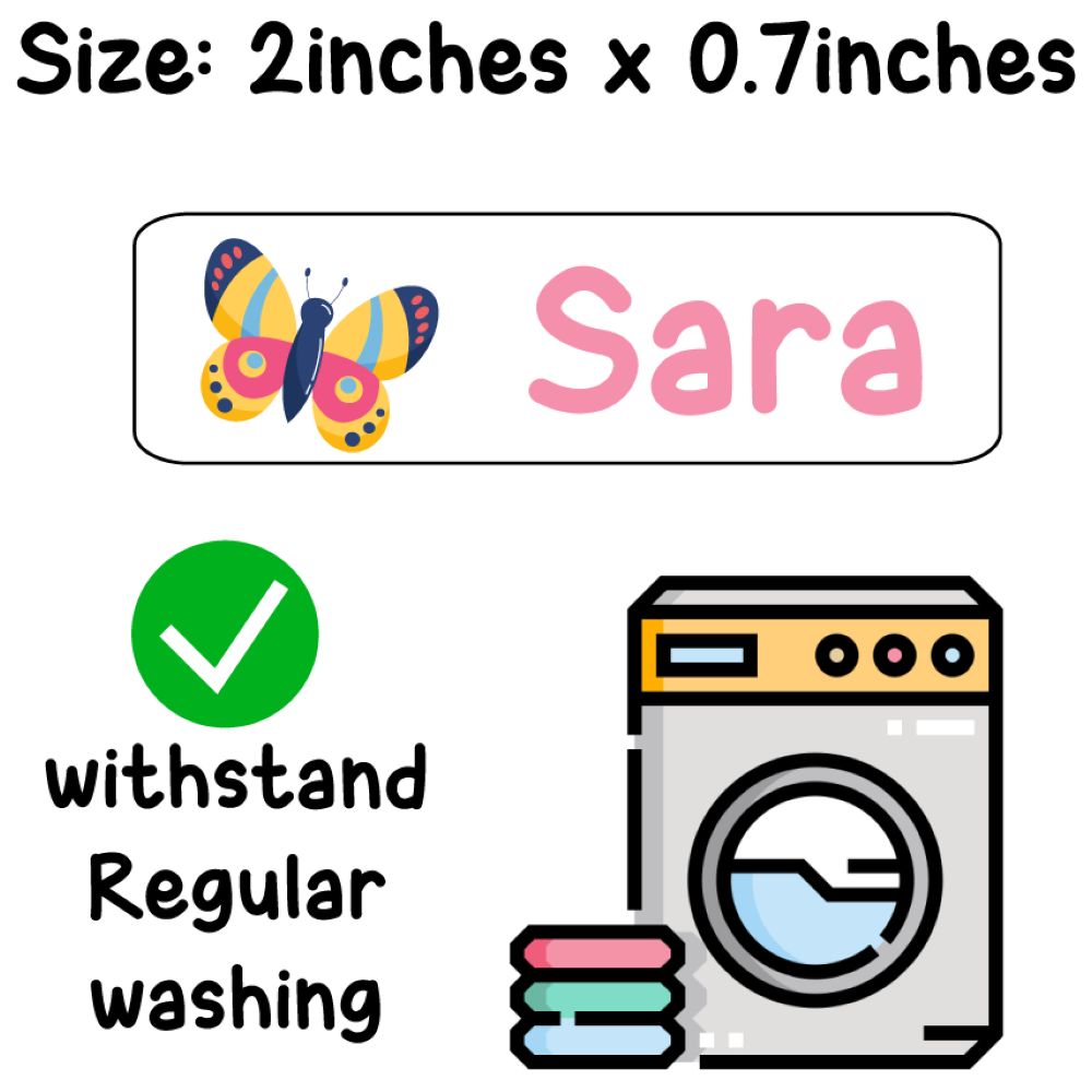 Twinkle Hands - Personalized Iron On Clothing Labels - Max Boys - 30 Pcs