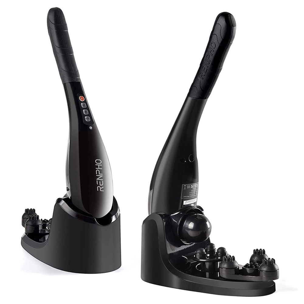 Renpho - Rechargeable Hand Held Deep Tissue Massager - Black