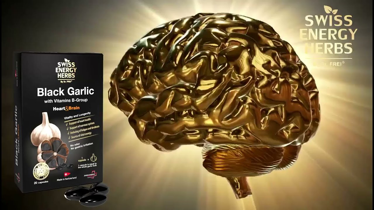 Swiss Energy - Black Garlic Softgels for Antioxidant and Heart Support, 20 Softgels