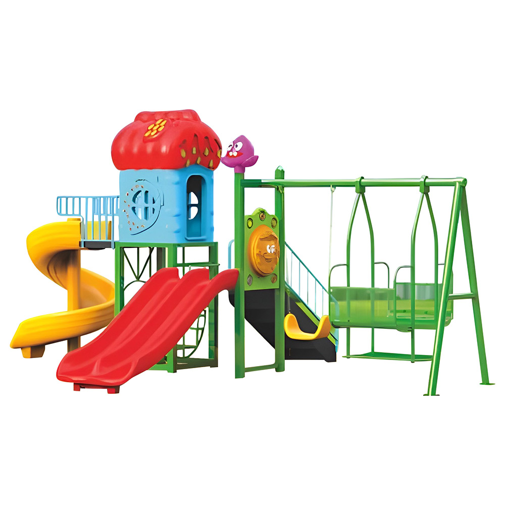 Myts - Playcentre With Slide & Double Swings - Assorted