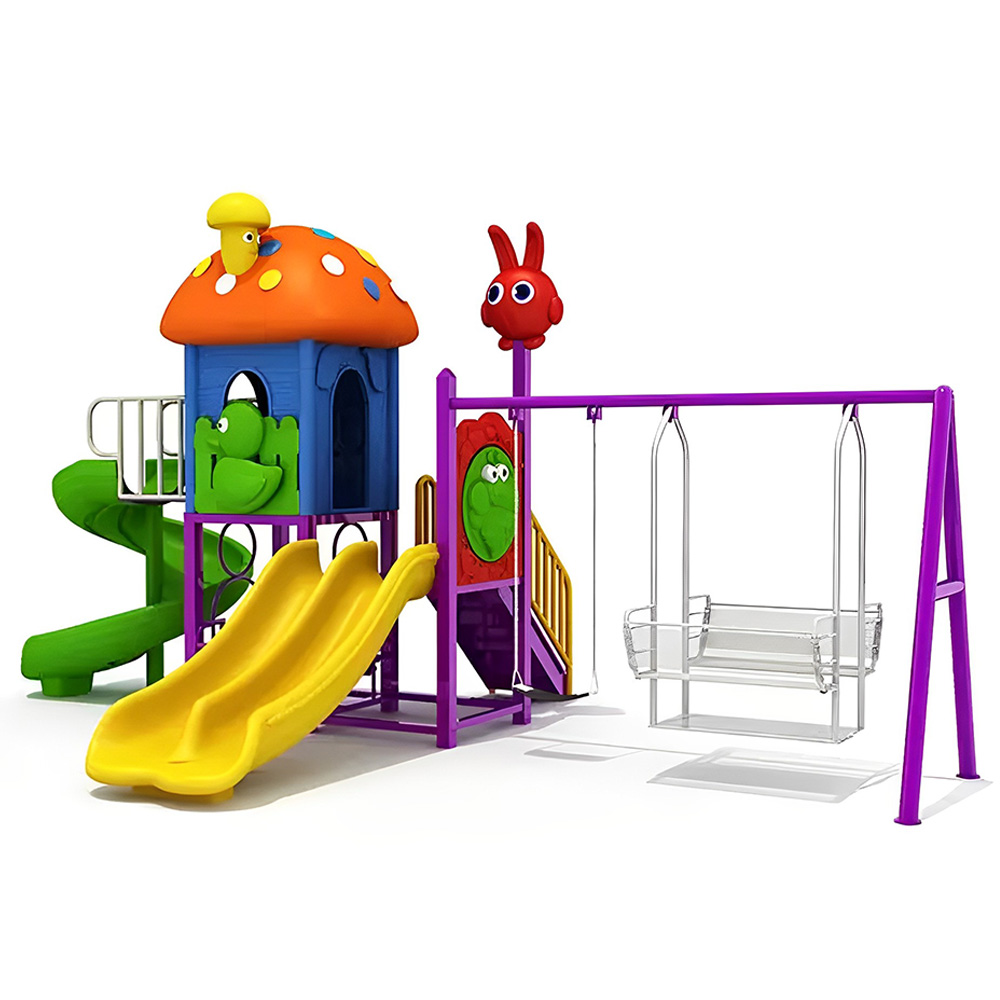 Myts - Playcentre With Slide & Double Swings - Assorted