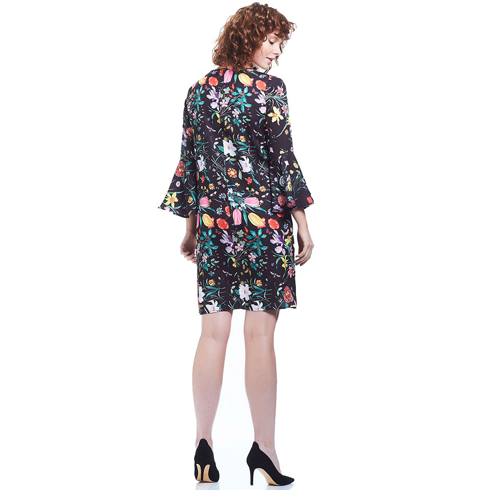 Mums & Bumps - Soon Harper Maternity Dress - Black Floral