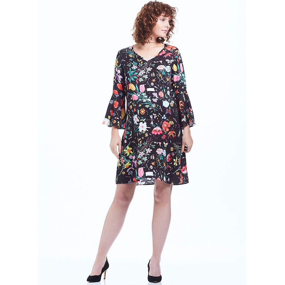 Mums & Bumps - Soon Harper Maternity Dress - Black Floral