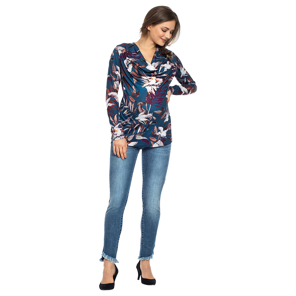 Mums & Bumps - Pietro Brunelli Ginestra Maternity Top Blue 