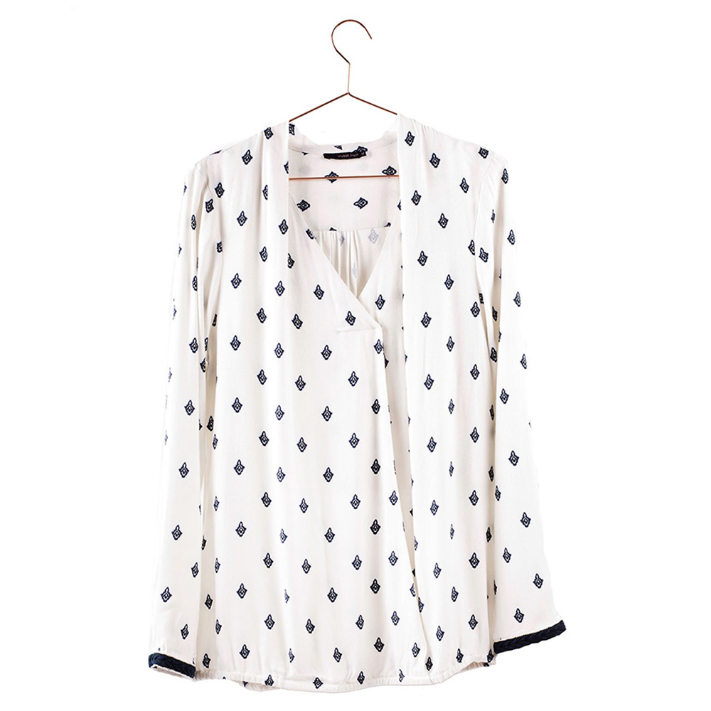 Mums & Bumps - Mara Mea Maternity Blouse - Mosaic Maze