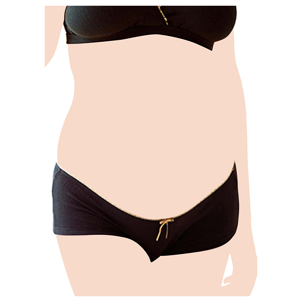 Mums & Bumps - Belabumbum Bamboo Maternity GirlShort - Black