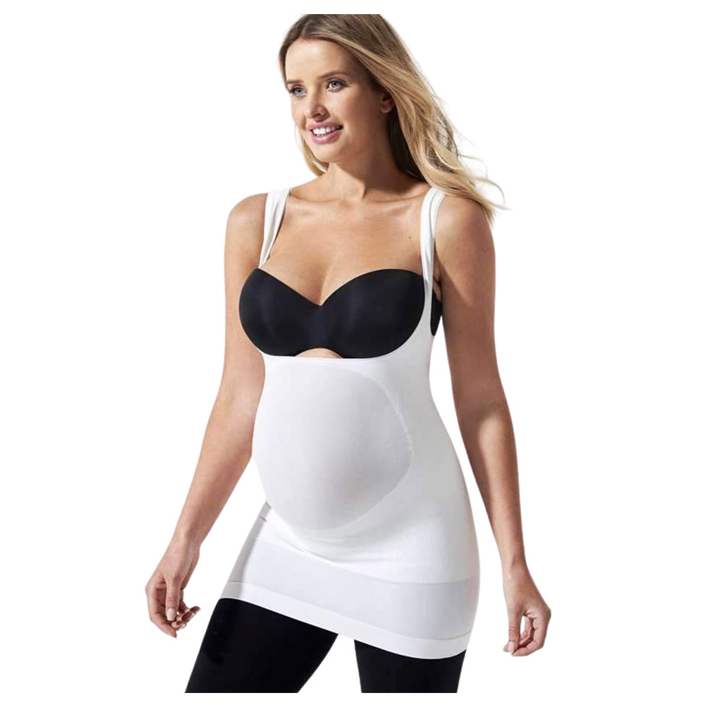 Mums & Bumps - Blanqi Underbust Belly Support Tank - White