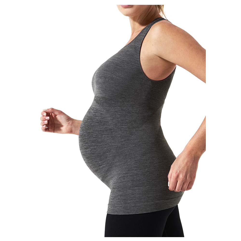 Mums & Bumps - Sport Maternity Crossback Tank - Grey