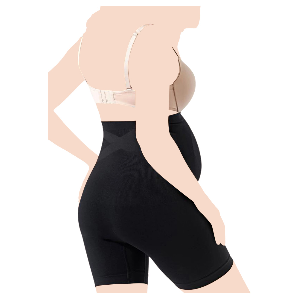 Mums & Bumps - Blanqi Maternity Belly Support Girlshort - Black