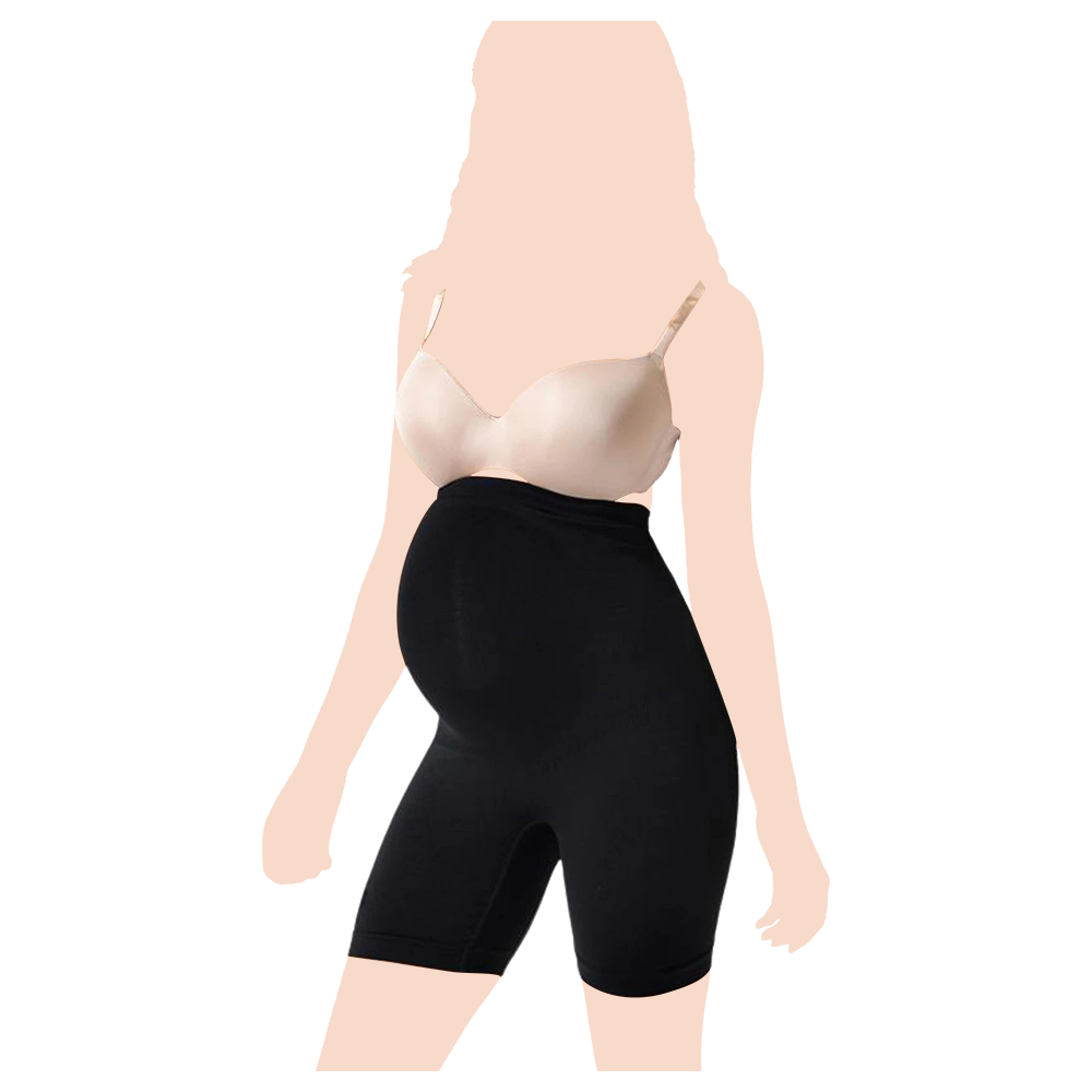 Mums & Bumps - Blanqi Maternity Belly Support Girlshort - Black