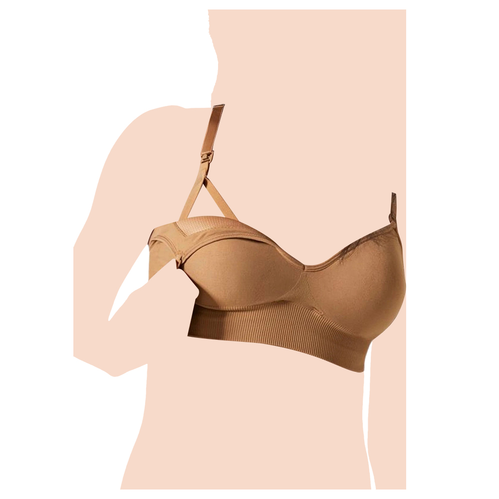 Mums & Bumps - Blanqi Body Cooling Maternity & Nursing Bra - Tan