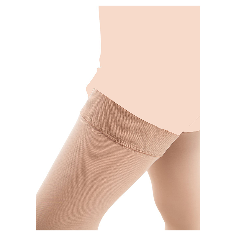 Mums & Bumps -Gabrialla Microfiber Open Toe Thigh High Beige