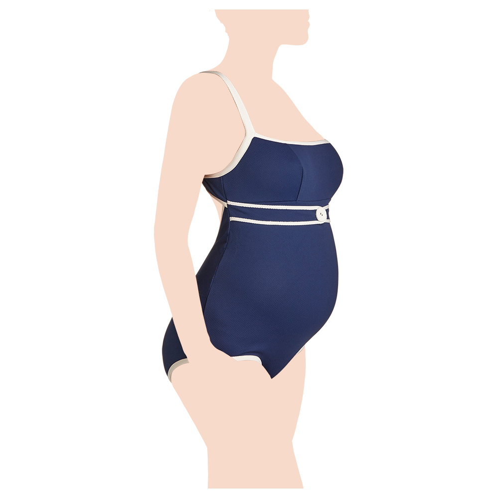 Mums & Bumps PezDor Rimini Pique Blue One Piece Swimsuit