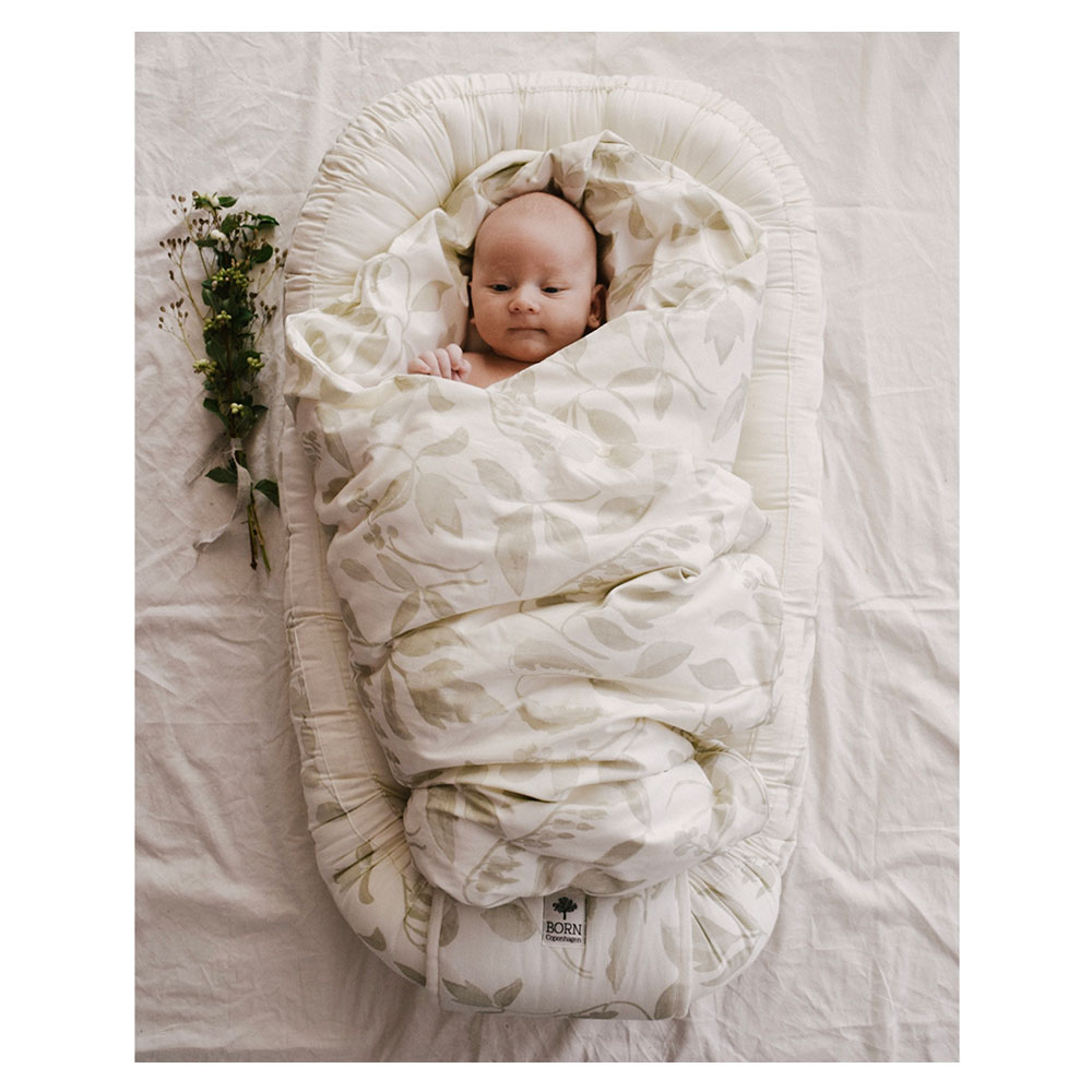 Born Copenhagen - Organic Cotton Baby Duvet/Pillow Cover - Flora