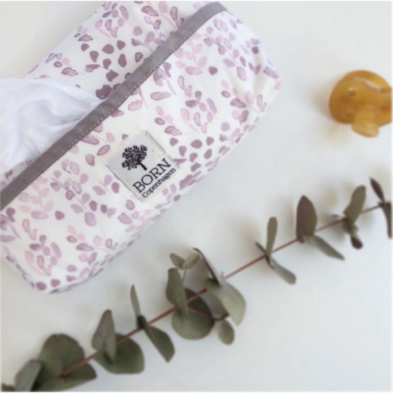 Born Copenhagen - Organic Cotton Wipes Cover - Leaves
