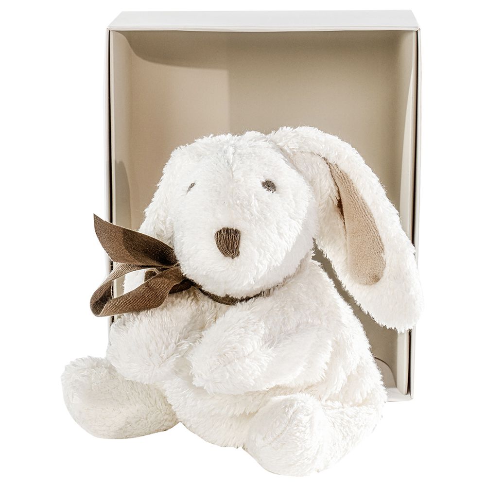 Maud N Lil - Organic Flopsy Bunny Gift Boxed - White/Grey