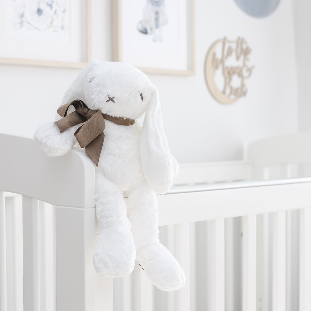 Maud N Lil - Organic Flopsy Bunny Gift Boxed - White/Grey