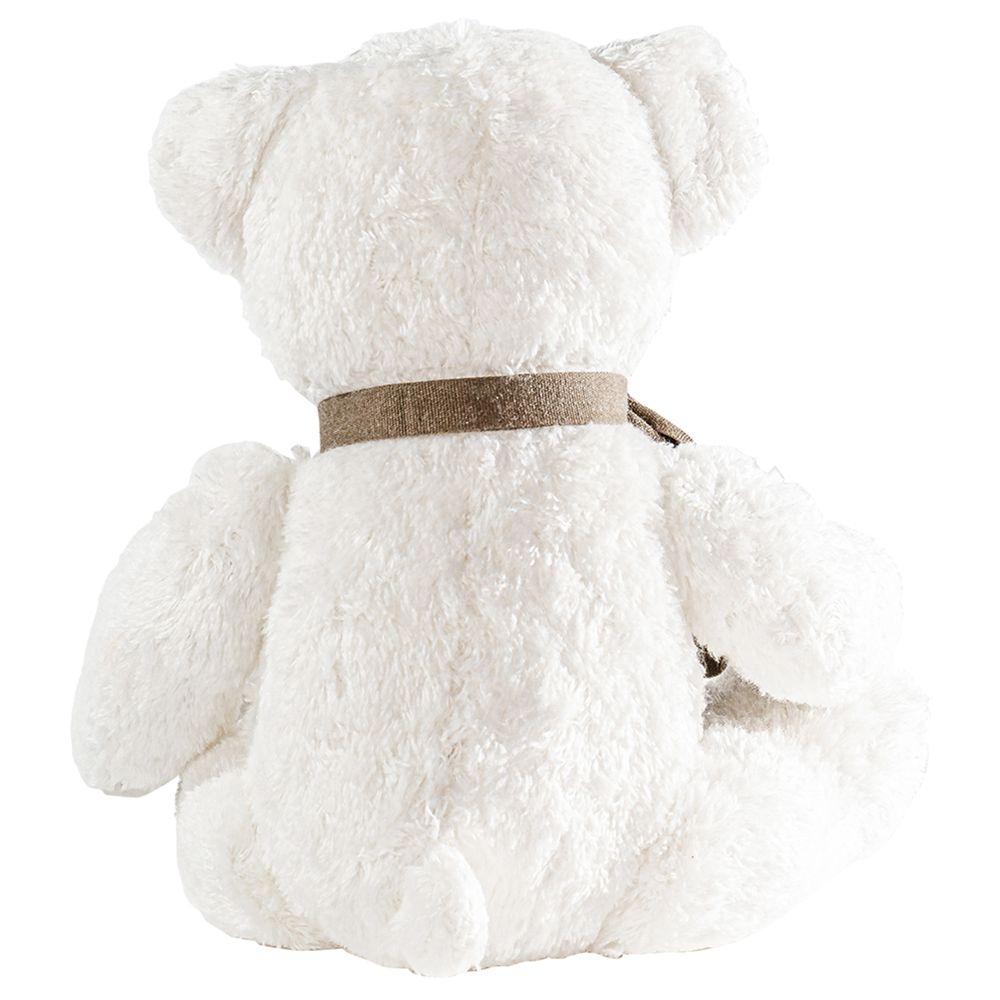 Maud N Lil - Organic Edward Teddy Bear Gift Boxed - White/Grey
