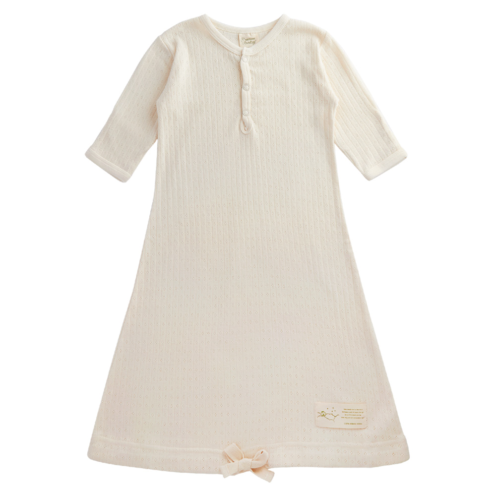 Nature Baby Organic Pointelle Cotton Gown