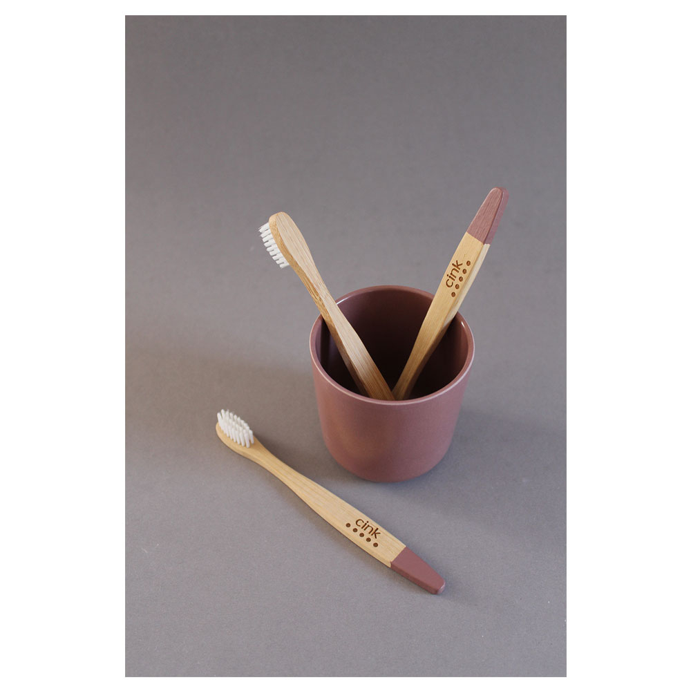 Cink - Kids Bamboo Toothbrush - Fog