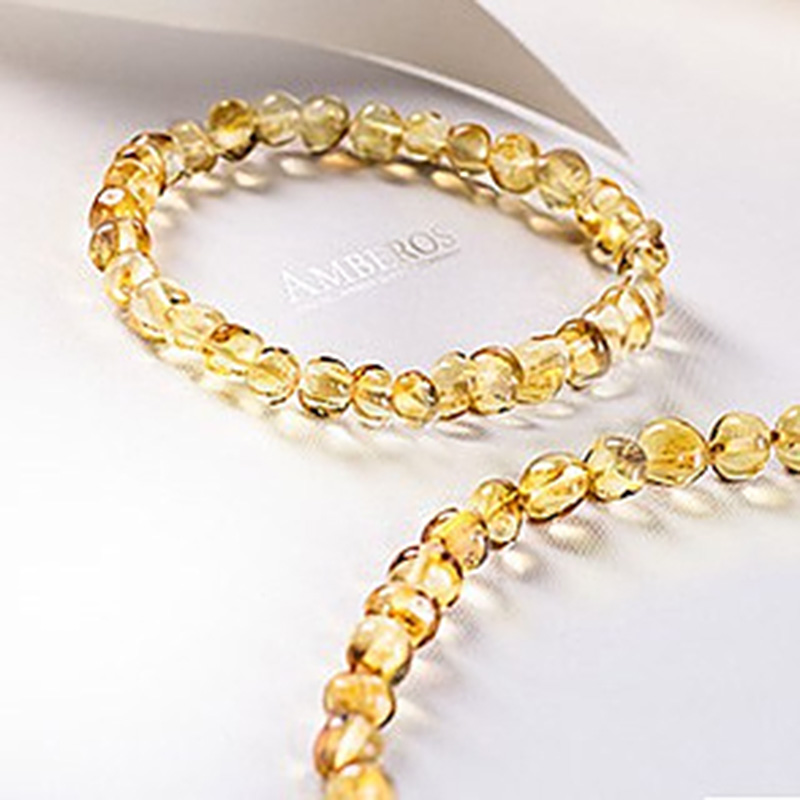 Made by Nature - Premium Amber Baby Teething Bracelet - Honey