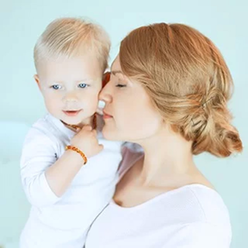 Made by Nature - Premium Amber Baby Teething Bracelet - Honey