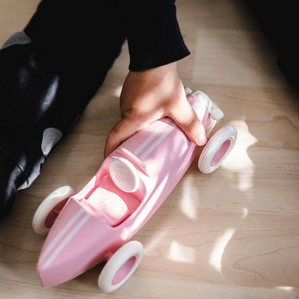Ooh Noo - Eco-Friendly Racing Car - Pale Pink