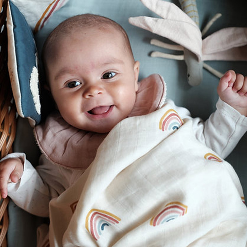 Fabelab - Organic Cotton Swaddle - Rainbow