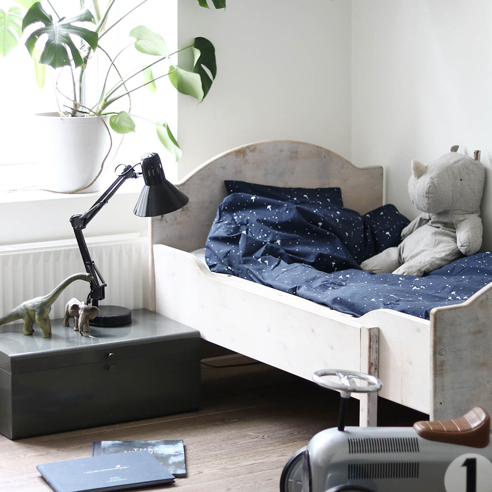 Born Copenhagen - Organic Cotton Toddler Duvet/Pillow Cover - Night Sky