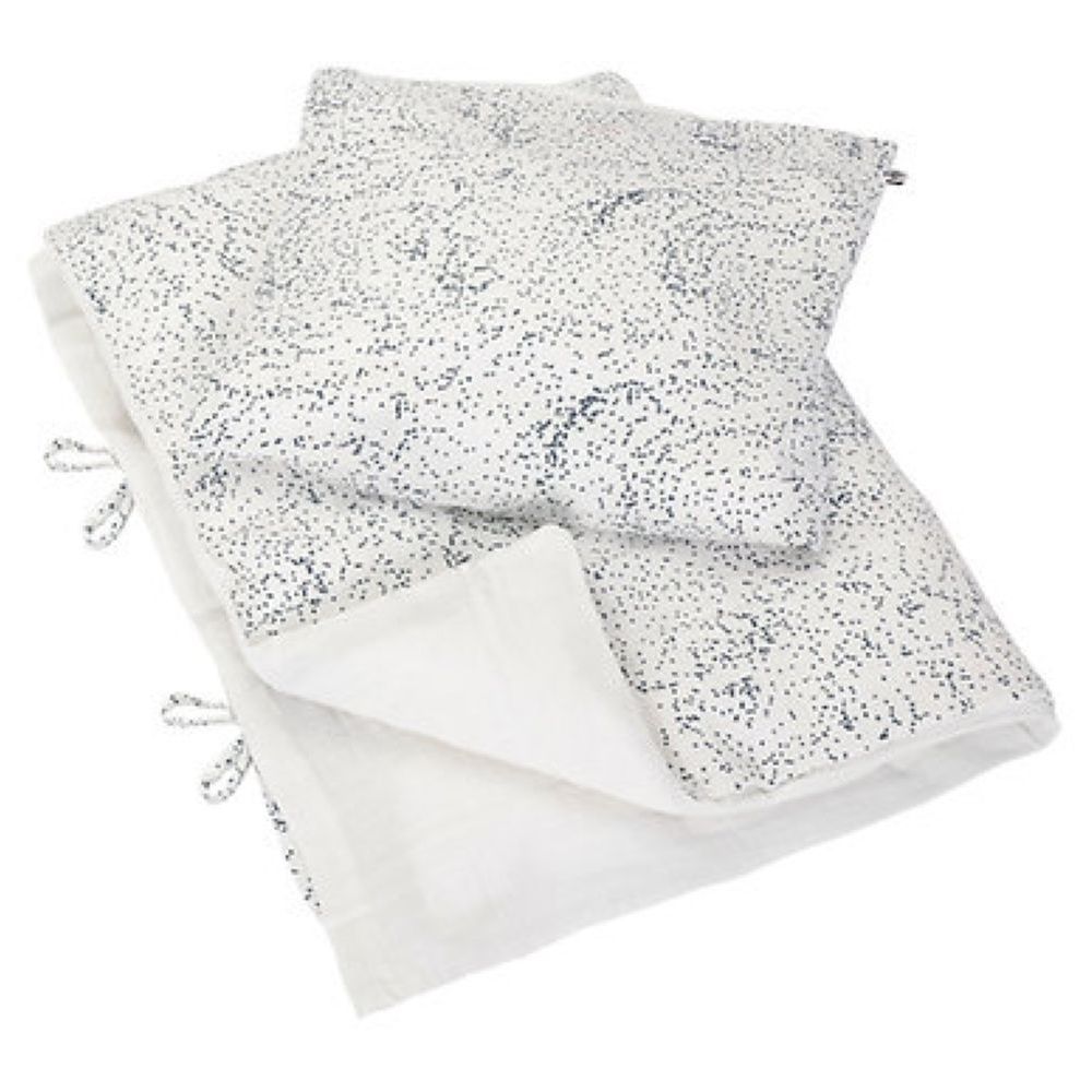 Born Copenhagen - Organic Toddler Duvet/Pillow Cover - Midnight Dust