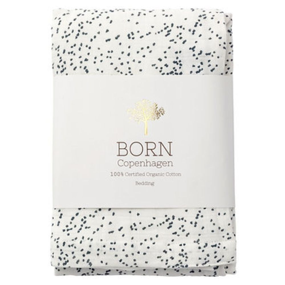 Born Copenhagen - Organic Toddler Duvet/Pillow Cover - Midnight Dust