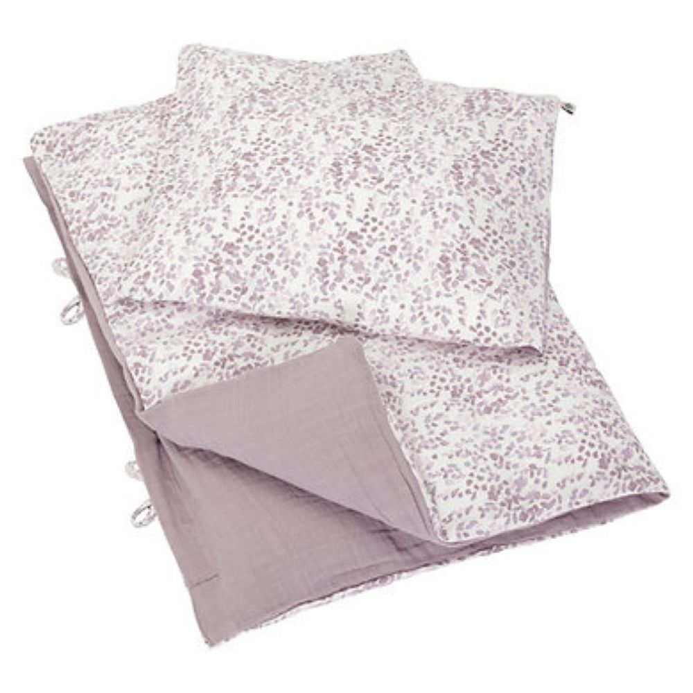 Born Copenhagen - Organic Toddler Duvet/Pillow Cover - Leaves