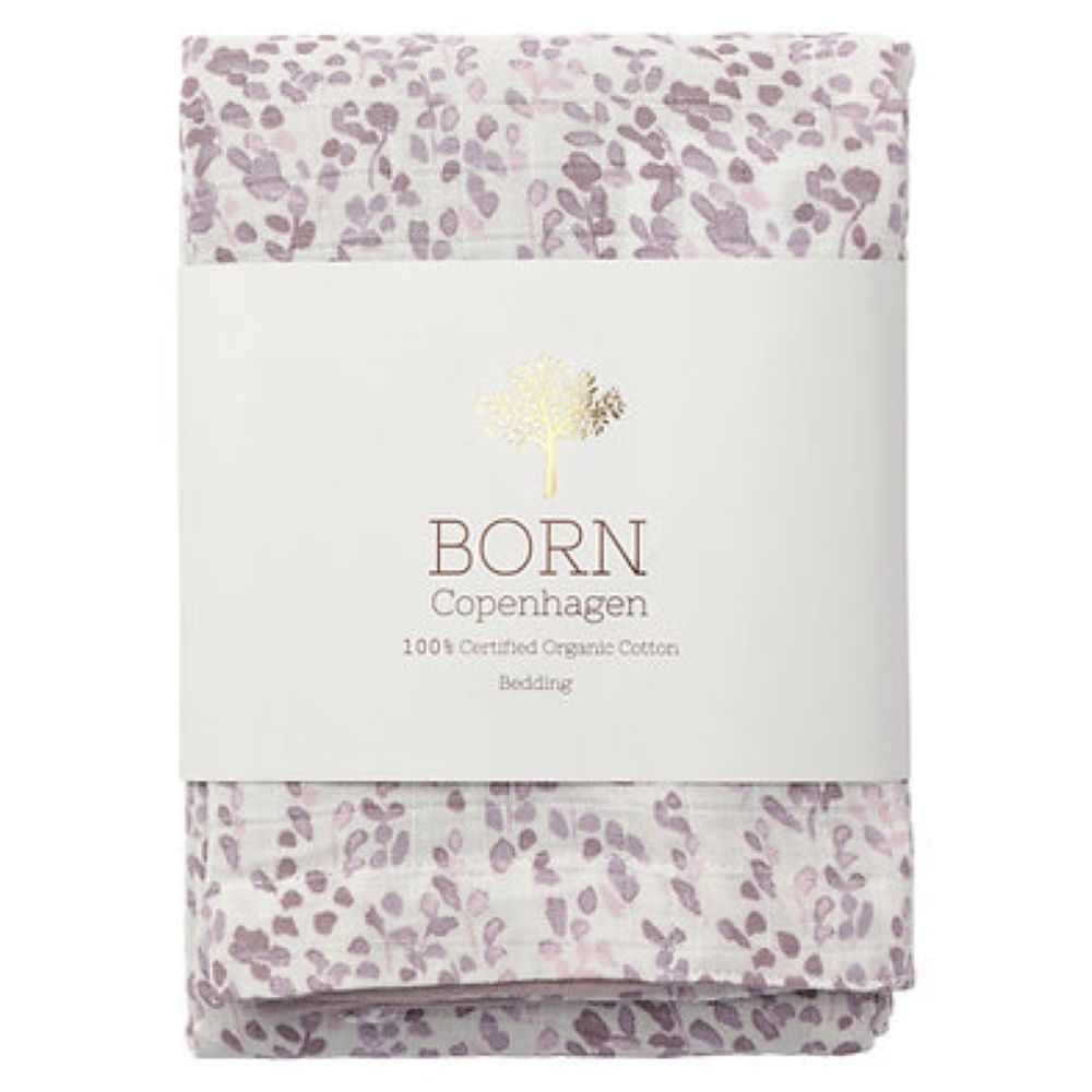 Born Copenhagen - Organic Toddler Duvet/Pillow Cover - Leaves
