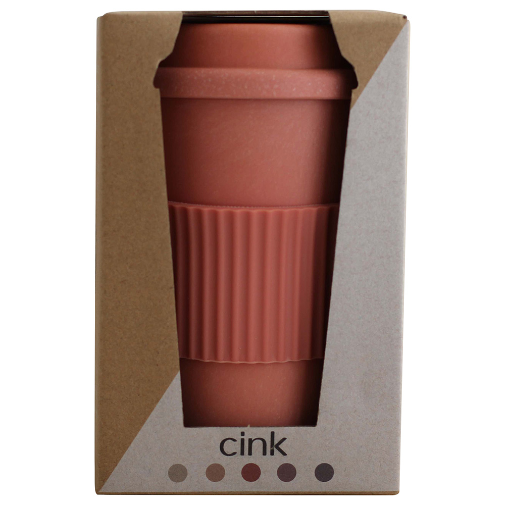 CINK Bamboo Reusable Coffee Cup - Brick