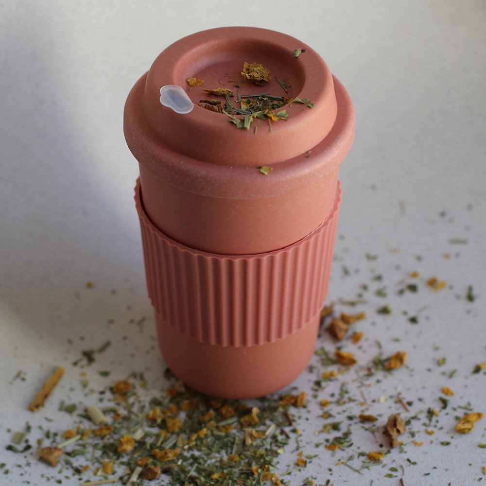CINK Bamboo Reusable Coffee Cup - Brick