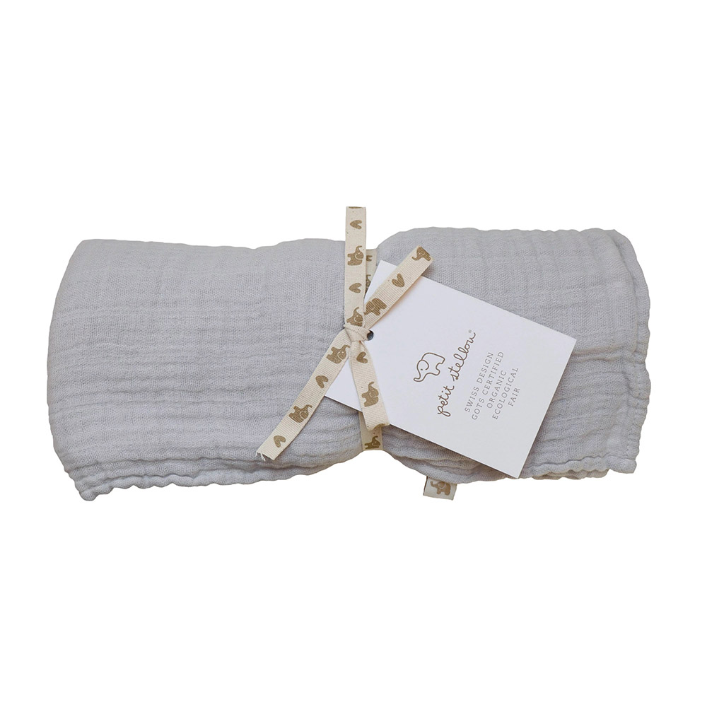Petit Stellou - Nooshi Organic Cotton Blanket - Moonshine
