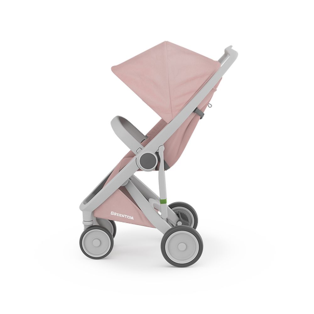 Greentom - Eco Stroller "Classic" Stroller - Grey/Blossom