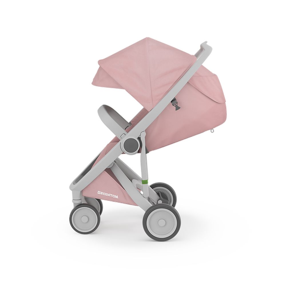 Greentom - Eco Stroller "Classic" Stroller - Grey/Blossom