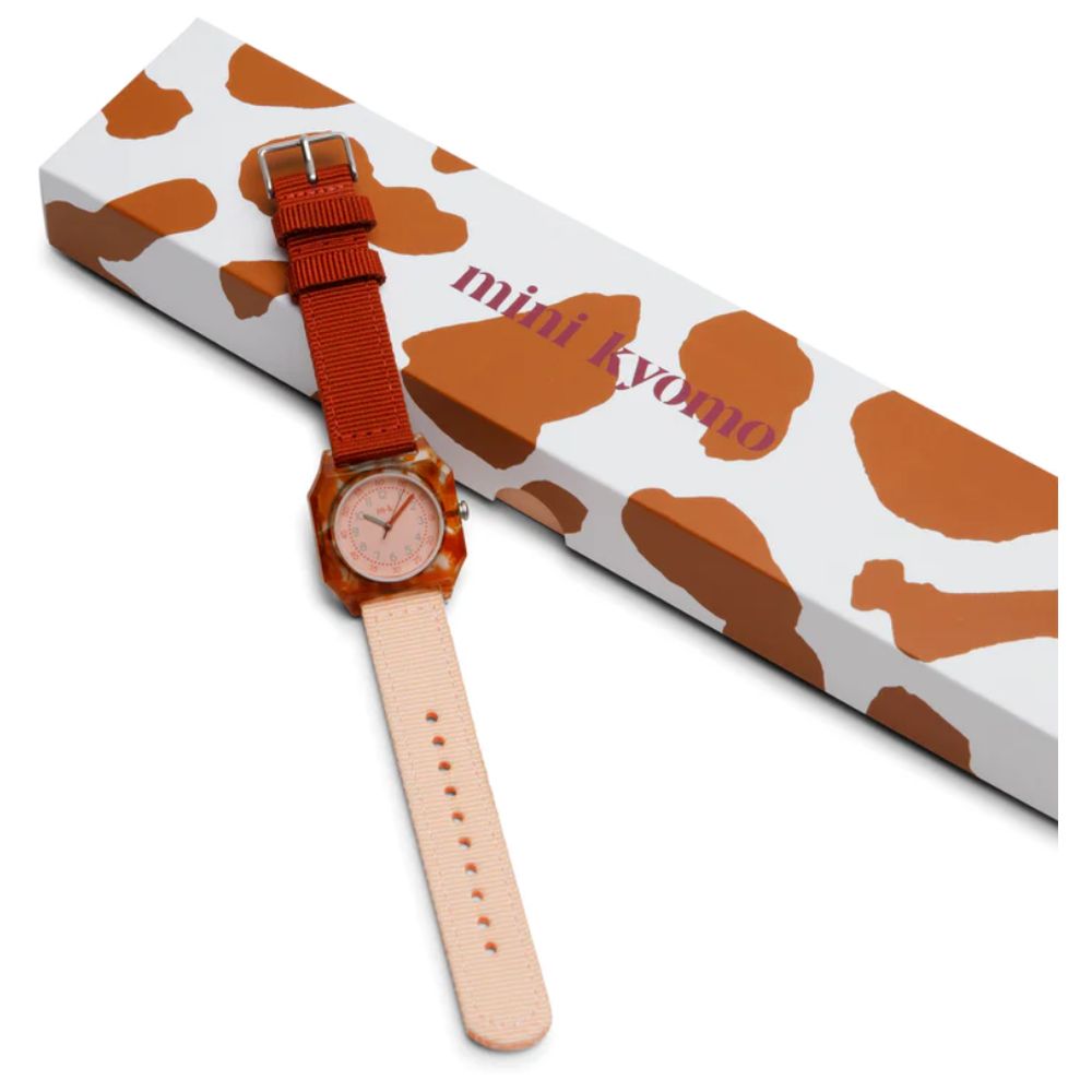 Mini Kyomo - Cinnamon Watch - Pink/Red