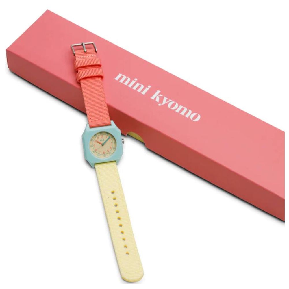 Mini Kyomo - Bubble Gum Watch - YellowithPink