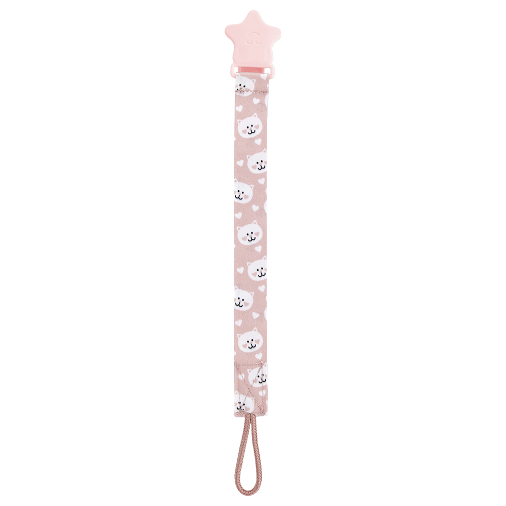 Babyjem - Printed Pacifier Holder - Pink