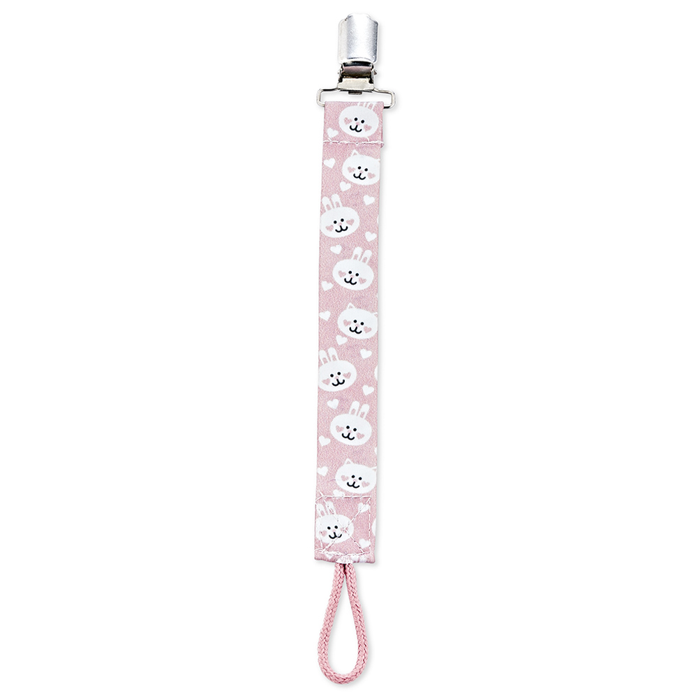 Babyjem - Printed Pacifier Holder - Pink
