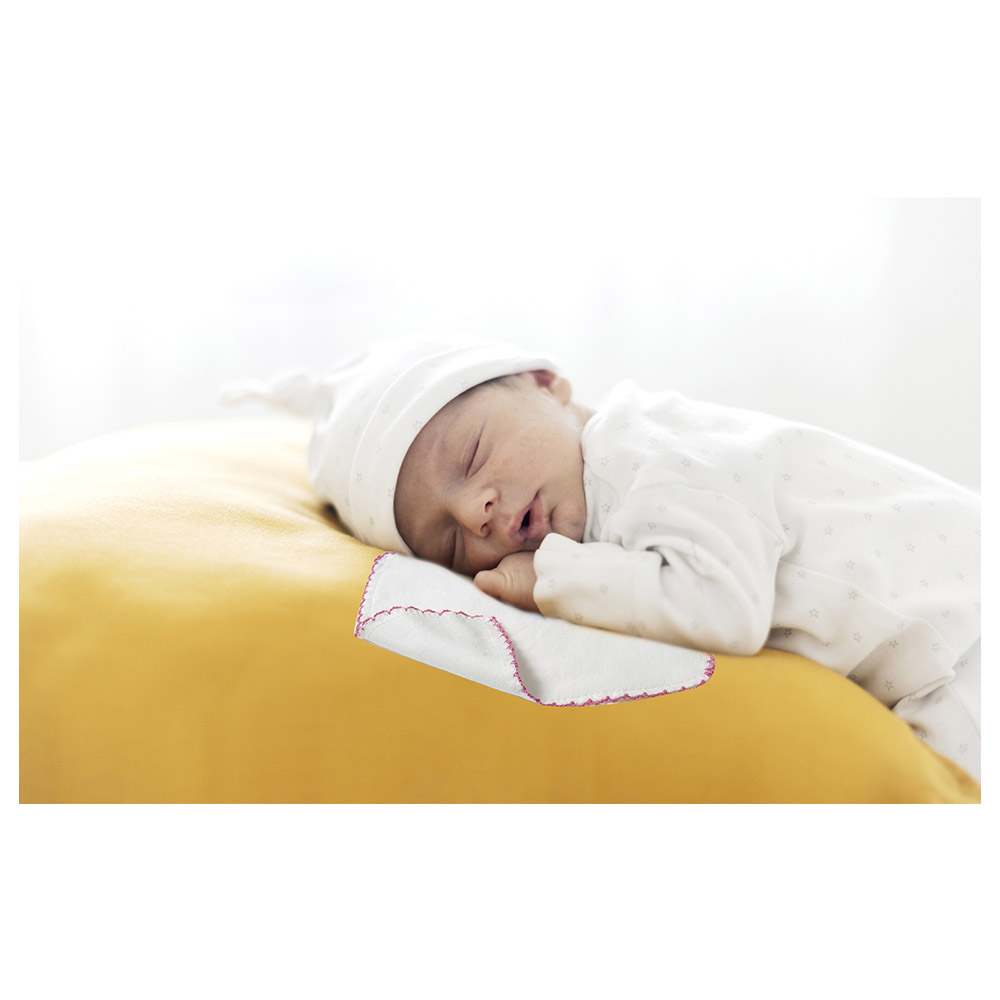 Babyjem - Baby Hanky - 10pcs - 20x20 Cm - White