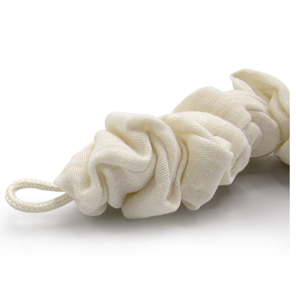 Babyjem - Pacifier Hanger with Raw Silk Material - Cream