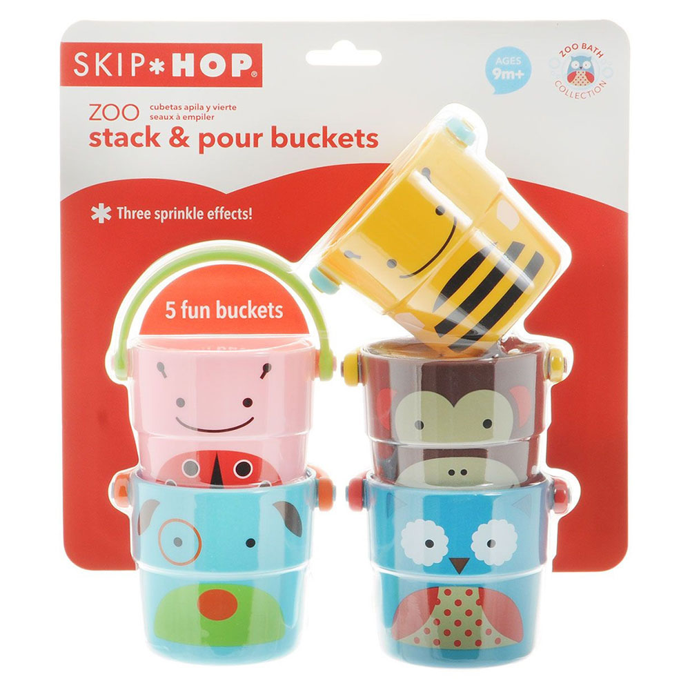SkipHop Zoo Stack & Pour Buckets