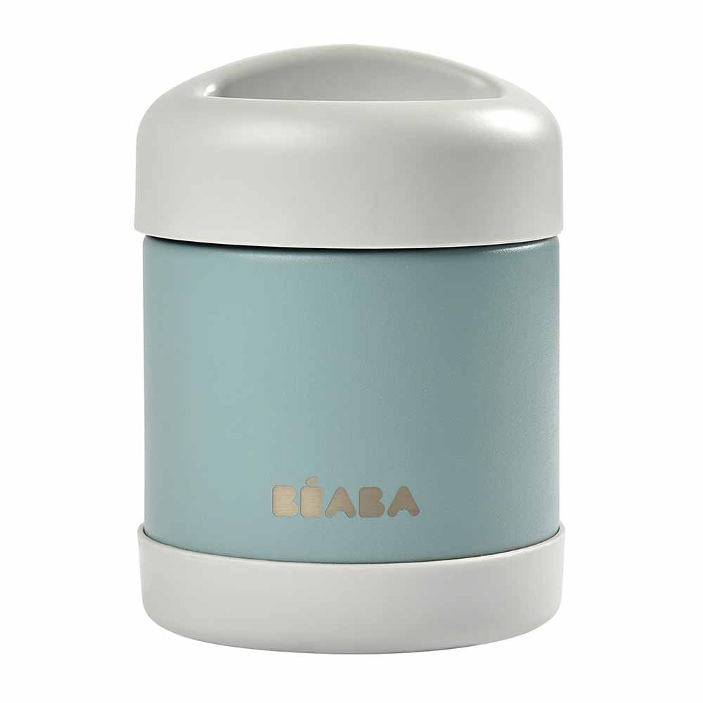 Beaba Thermo-Portion Food Jar 300ml - Light Mist/Eucalyptus Green