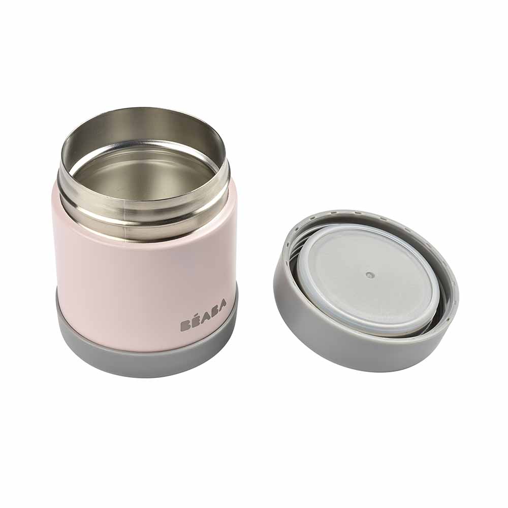 Beaba Thermo-Portion Food Jar 300ml - Dark Mist/Light Pink