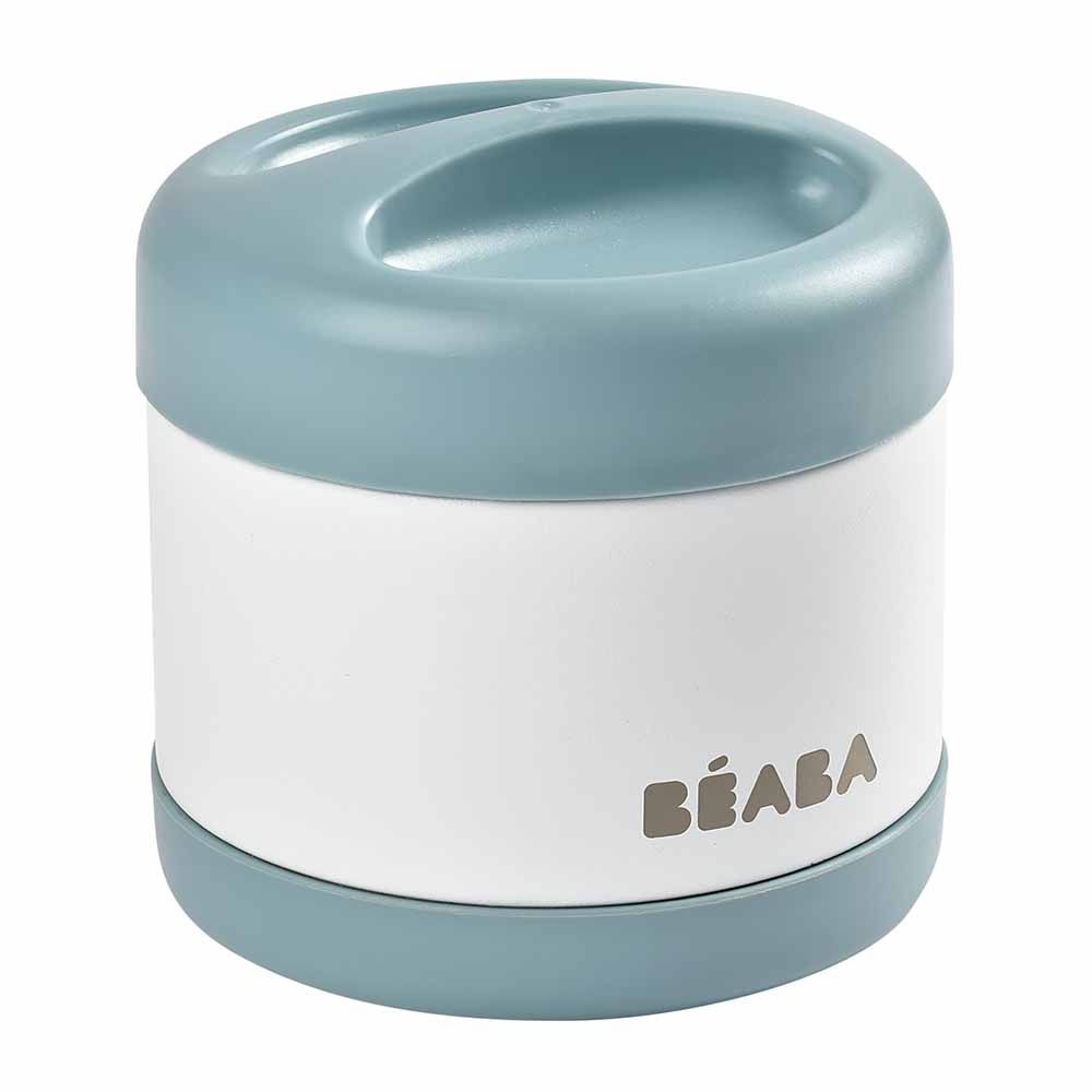 Beaba Thermo-Portion Food Storage Jar 500ml - Baltic Blue/White